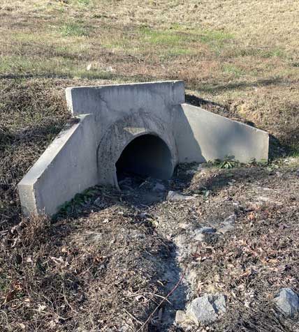 Sediment removal at an inlet